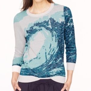J. crew wave knit wave sweater